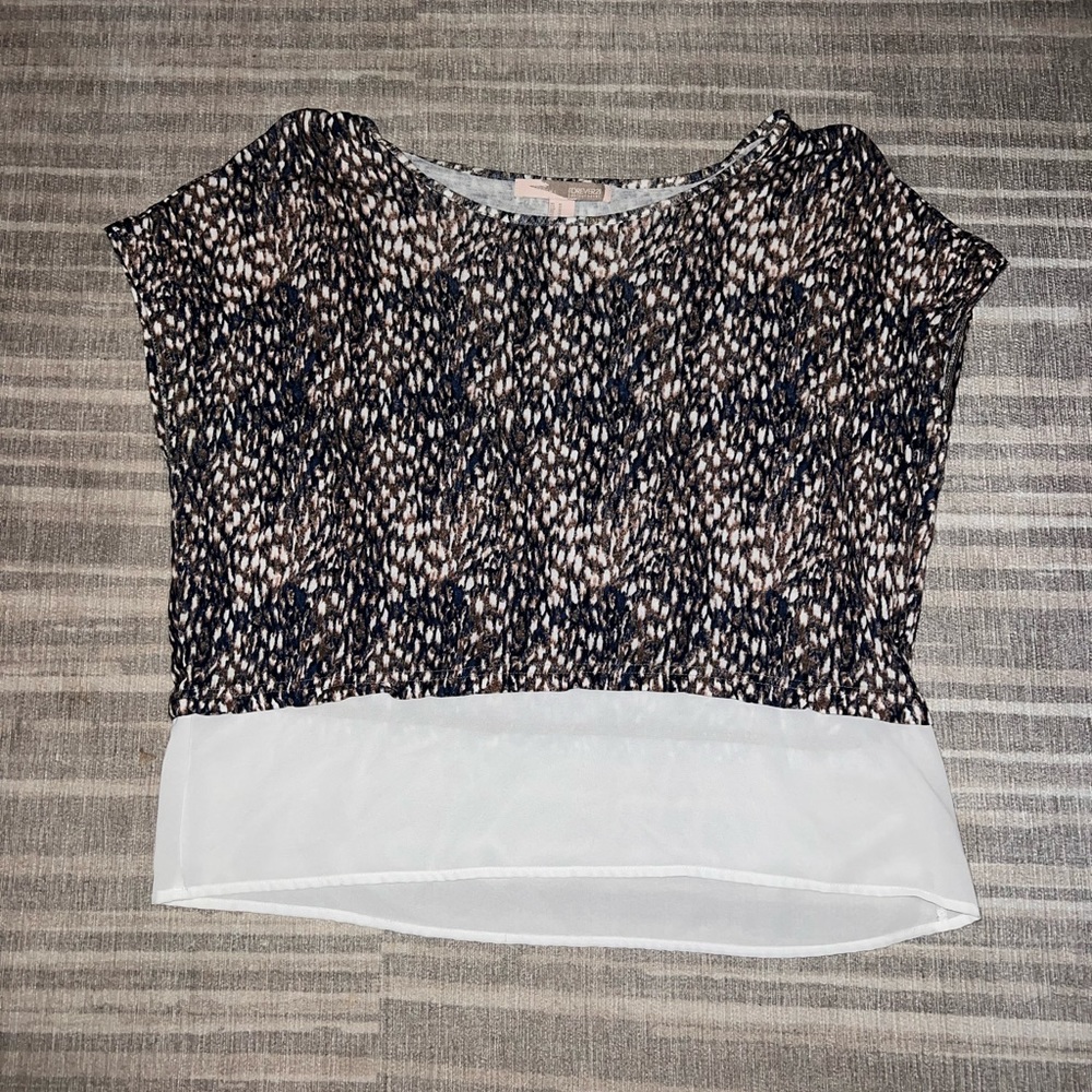 Patterned Flowy Work to Date Night Top